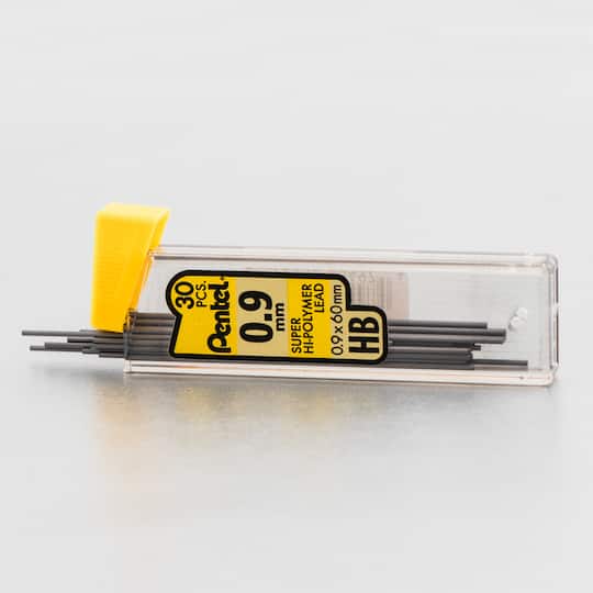 Pentel Super Hi-Polymer® 0.9mm Lead Refills, 3 Packs of 30